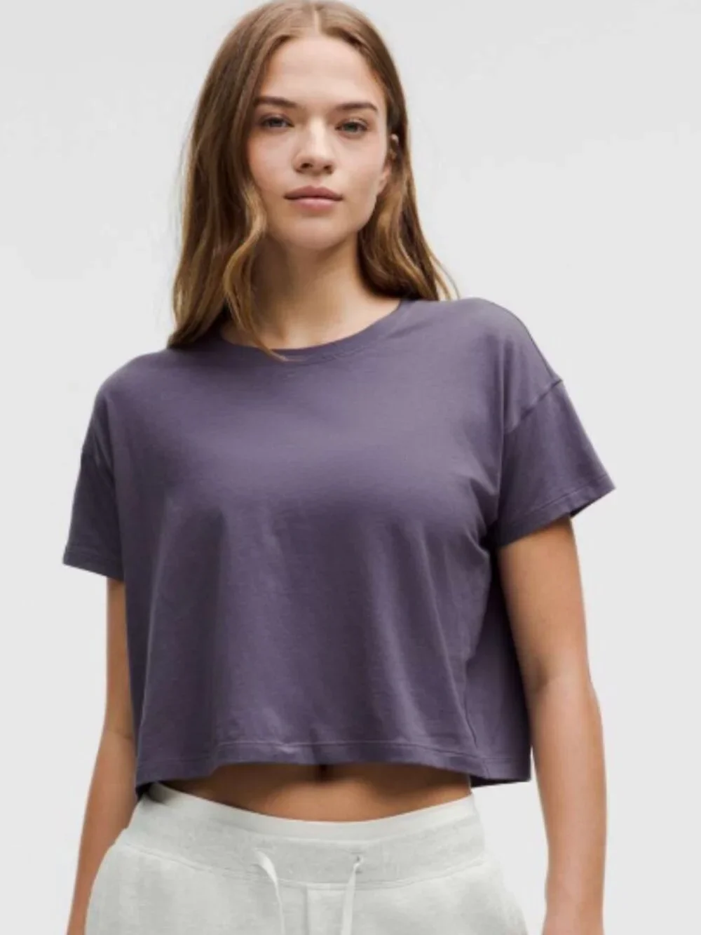 NWT Lululemon Cates Tee Nightfall Purple Size 8